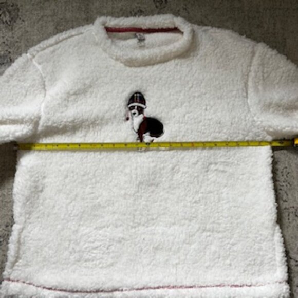 🧡3/15 NWT Ellen Degeneres Love White Red Sweatshirt Women L - Picture 2 of 9